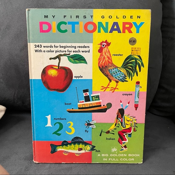 Golden book Other Vintage Golden Book Dictionary Poshmark